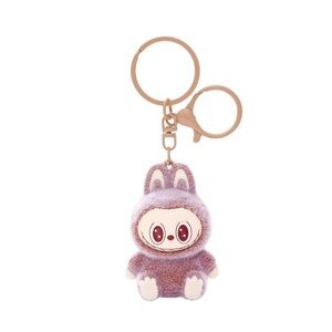 Plush Bunny Character Keyring - Pink